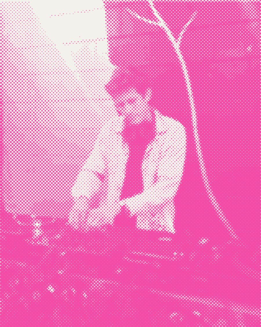 Free Son mixing at open decks, printed in pink